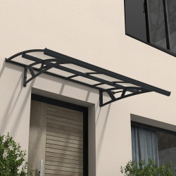 Auvent de porte Amsterdam en kit Canopia - Vitrage transparent