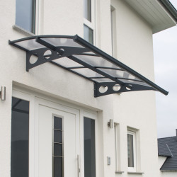 Auvent de porte Herald en kit Canopia - Vitrage translucide