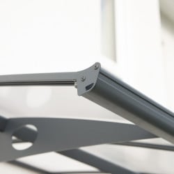 Auvent de porte Herald en kit Canopia - Vitrage translucide