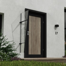 Auvent de porte Pegasus en kit Canopia - Vitrage transparent - 170,5 x 63,5 cm