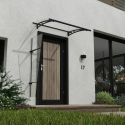 Auvent de porte Pegasus en kit Canopia - Vitrage transparent - 170,5 x 63,5 cm