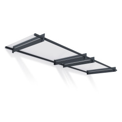 Auvent de porte Nancy en kit Canopia - Vitrage transparent