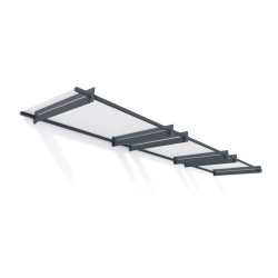 Auvent de porte Nancy en kit Canopia - Vitrage transparent