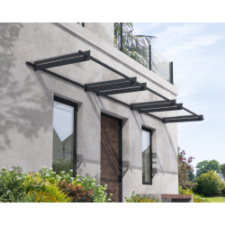 Auvent de porte Nancy en kit Canopia - Vitrage transparent