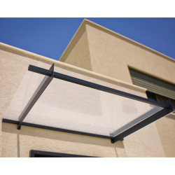 Auvent de porte Nancy en kit Canopia - Vitrage transparent