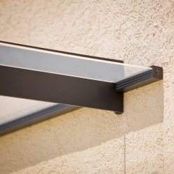 Auvent de porte Nancy en kit Canopia - Vitrage transparent