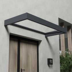 Auvent de porte Sophia Canopia - Vitrage transparent