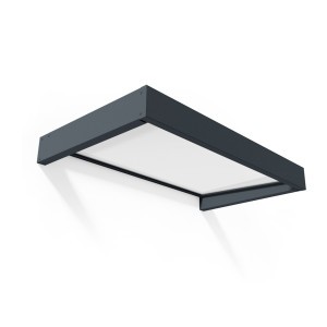 Auvent de porte Sophia Canopia - Vitrage blanc translucide