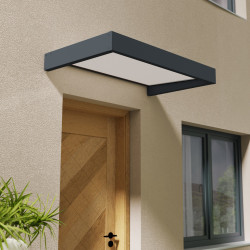 Auvent de porte Sophia Canopia - Vitrage blanc translucide
