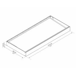 Auvent de porte Sophia Canopia - Vitrage blanc translucide