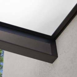 Auvent de porte Sophia Canopia - Vitrage blanc translucide