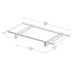 kit store de porte Bremen Canonpia - Vitrage transparent