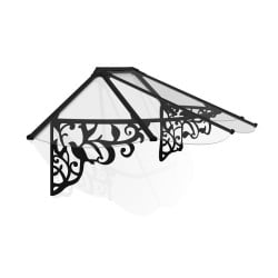 Marquise de porte Lily en kit Canopia - Vitrage transparent