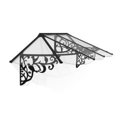 Marquise de porte Lily en kit Canopia - Vitrage transparent