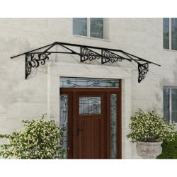 Marquise de porte Lily en kit Canopia - Vitrage transparent