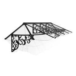 Marquise de porte Lily en kit Canopia - Vitrage transparent