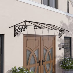 Marquise de porte Lily en kit Canopia - Vitrage transparent