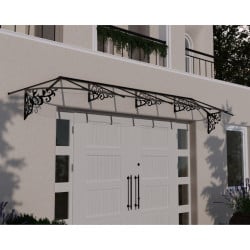 Marquise de porte Lily en kit Canopia - Vitrage transparent