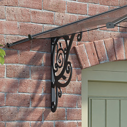 Marquise de porte Lily en kit Canopia - Vitrage transparent