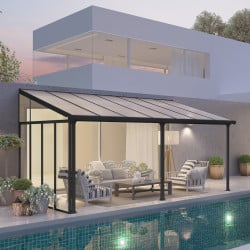Panneau latéral Sidewall Canopia pour pergolas - Gris