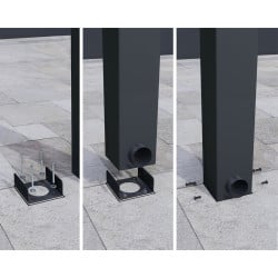 Pergola Stockholm Canopia - Structure grise