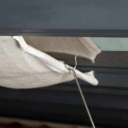 Stores de toit Canopia blanc pour Pergola Stockholm