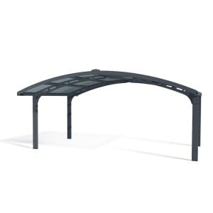 Carport Arizona double wave wings & arch en kit Canopia