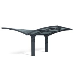 Carport Arizona double wave wings & arch en kit Canopia