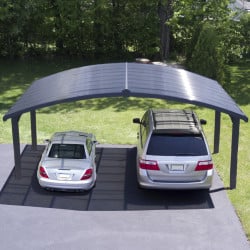 Carport Arizona double wave wings & arch en kit Canopia