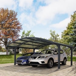 Carport Arizona double wave wings & arch en kit Canopia