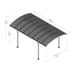 Carport Atlas 5000 en kit Canopia