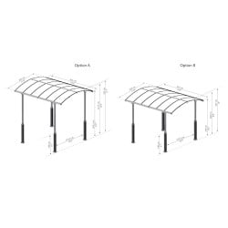 Carport Arcadia Alpine 4300 en kit Canopia