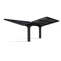Carport double Sydney Ailes Noires Canopia (rupture de stock)