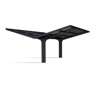 Carport double Sydney Ailes Noires Canopia (rupture de stock)