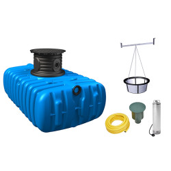 Kit récupérateur d'eau Jardin Confort Flat 1500 L