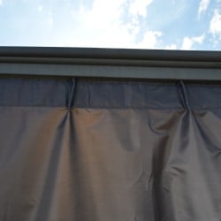 Rideaux gris Canopia pour tonnelles Palermo/Martinique/Milano 217 x 366 cm