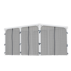 Filets gris Canopia pour tonnelles Palermo/Martinique/Milano 217 x 366 cm