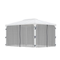 Filets gris Canopia pour tonnelles Martinique 4300 - 217 x 401 cm