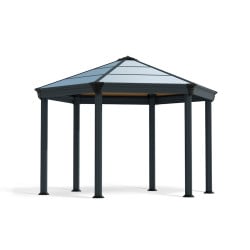 Tonnelle de jardin héxagonale en kit Roma Canopia - 359 x 414,5 cm