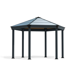 Tonnelle de jardin héxagonale en kit Roma Canopia - 359 x 414,5 cm