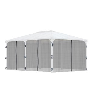 Filets gris Canopia pour tonnelles Martinique 5000 et Milano 4300 - 217 x 465 cm