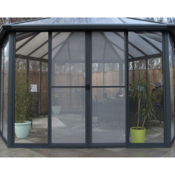 Tonnelle de jardin fermée en kit Garda Canopia 595 x 517 cm
