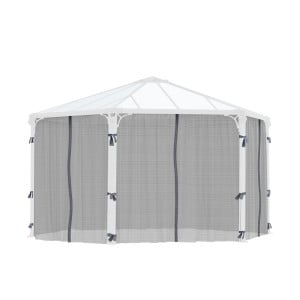 Filets gris Canopia pour tonnelle Roma - 217 x 232 cm