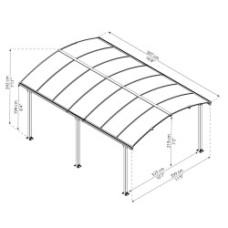 Tonnelles de jardin en kit Tucson Canopia