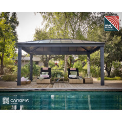 Tonnelles de jardin Dallas grise Canopia