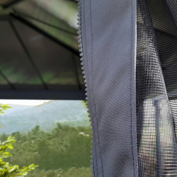 Filets gris Canopia pour tonnelle Dallas - 507 x 212 cm