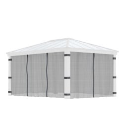 Filets gris Canopia pour tonnelles Dallas - 466 x 212 cm