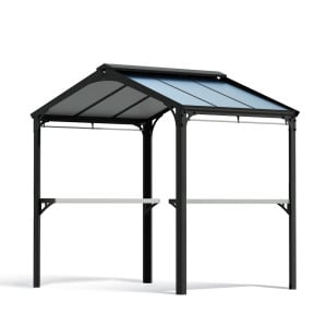 Abri barbecue Austin Canopia, Aluminium noire - 180 x 284 cm (RUPTURE DE STOCK ?)