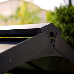 Abri barbecue Austin Canopia, Aluminium noire - 180 x 284 cm (RUPTURE DE STOCK ?)