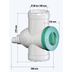 Collecteur filtrant eau de pluie gouttière, filtre inox